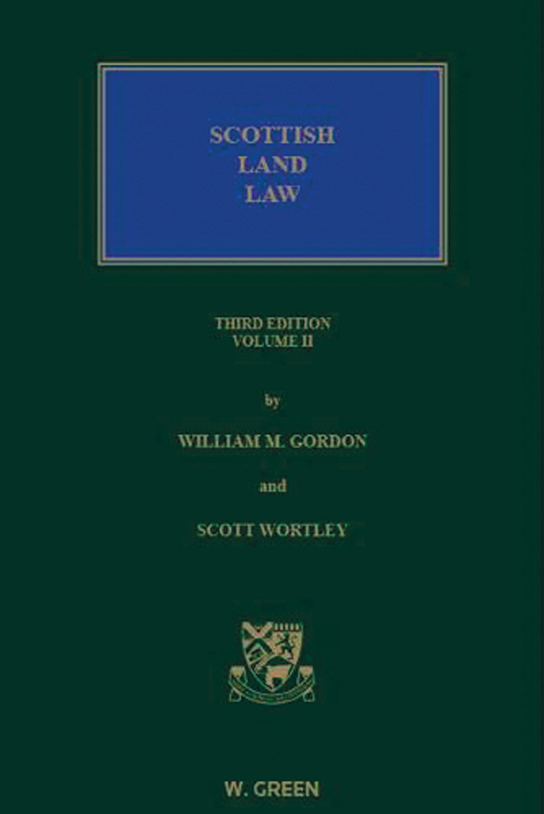 Cover, Scottish Land Law 3rd Edition